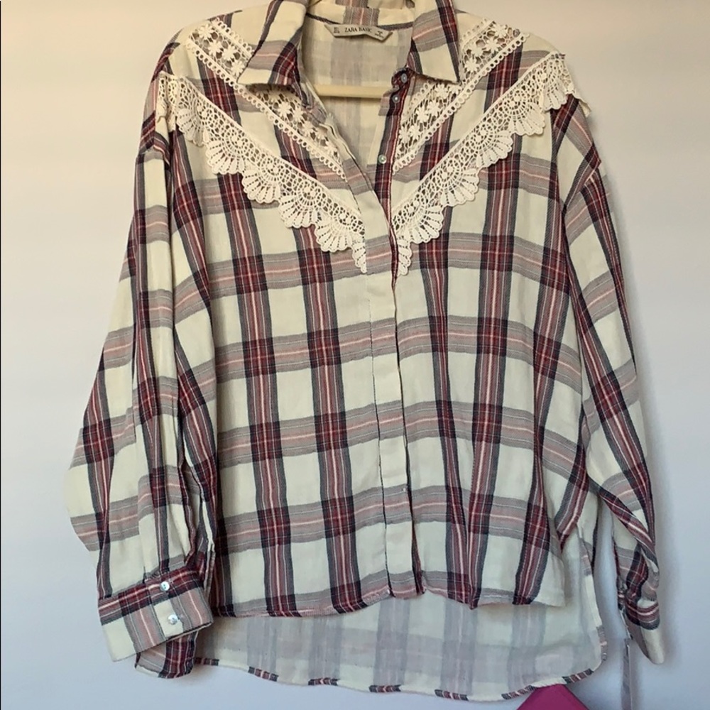 Zara plaid shirt